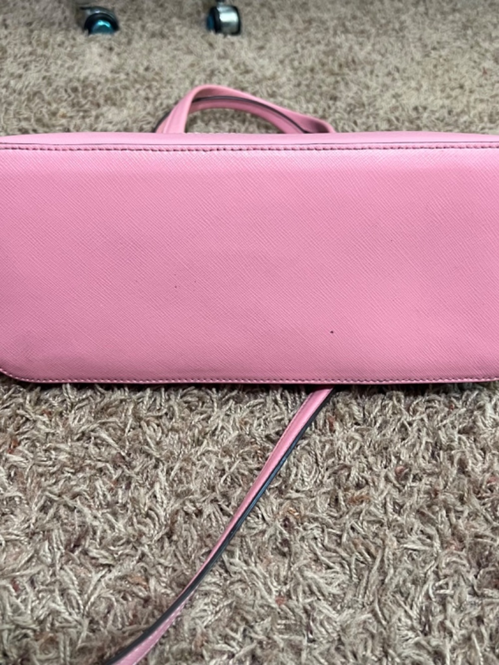 Kate Spade Pink Dome Satchel Crossbody Saffiano Leather Cute Everyday Bag - Picture 4 of 6